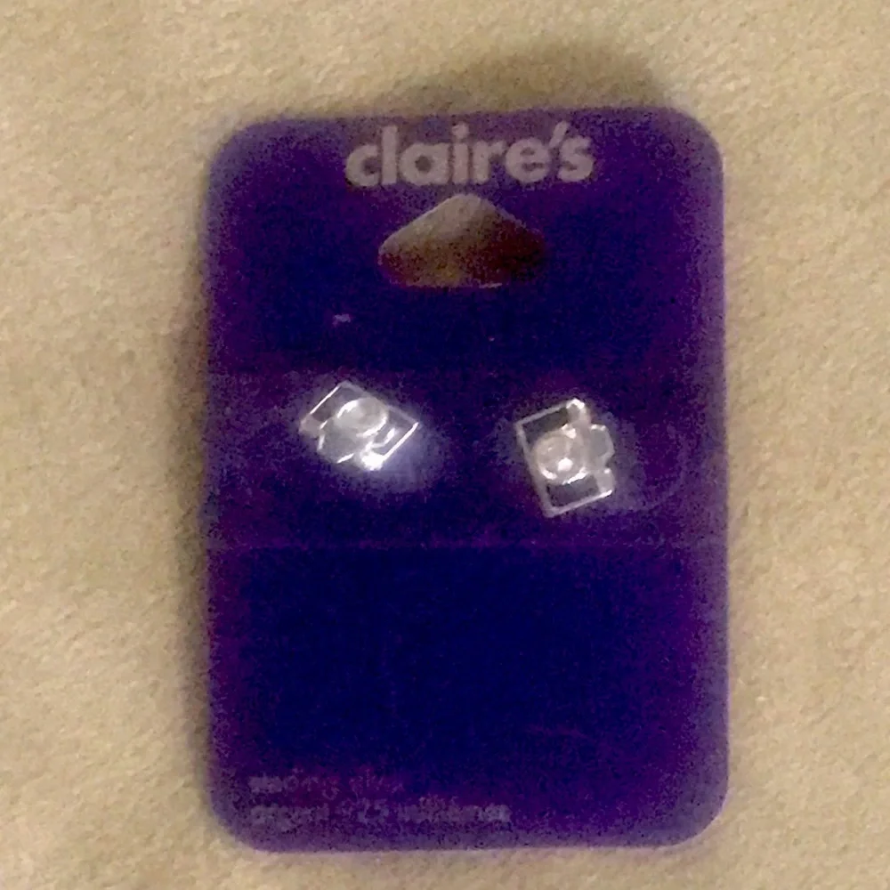 sterling silver camera earrings NWT